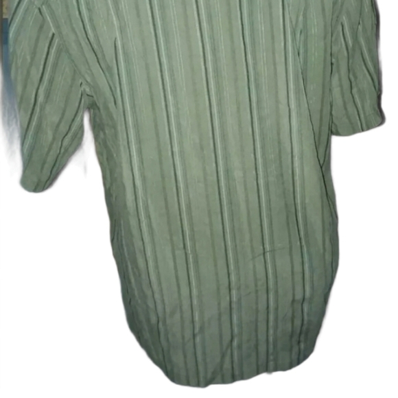 Horny Toad Button Shirt Sleeve Dress Down Plaid green brown checked outdoor man - Picture 7 of 7